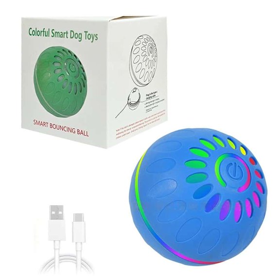 Interactive Dog Ball Toy, Automatic Moving Dog Toy Ball, USB Rechargeable Vibrating Shaky Ball for Dogs, Smart Motion Activated Pet Ball for Small Medium Large Dogs, Indoor Chase Exercise Toy