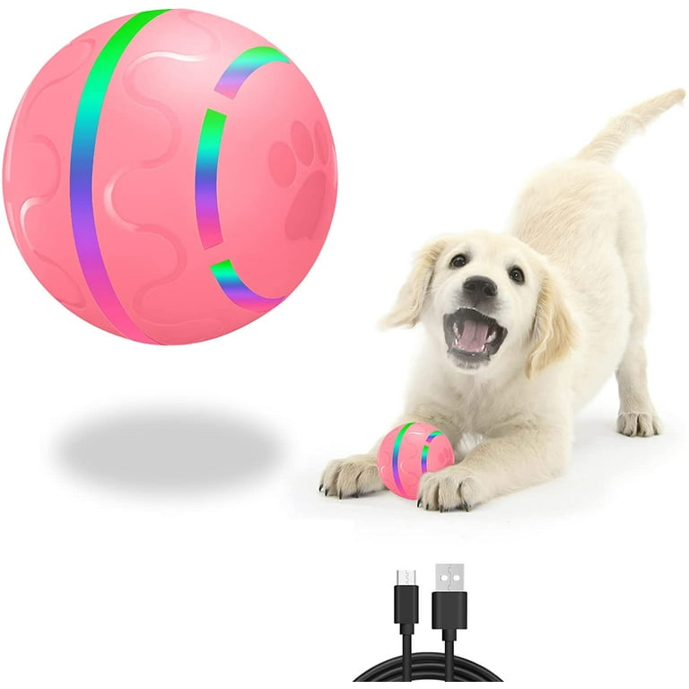 Interactive Dog Ball Toys Active Rolling Ball for Indoor Dogs Cats with Motion Activated USB Rechargeable Moving Bouncing Ball pet Puzzle Toy