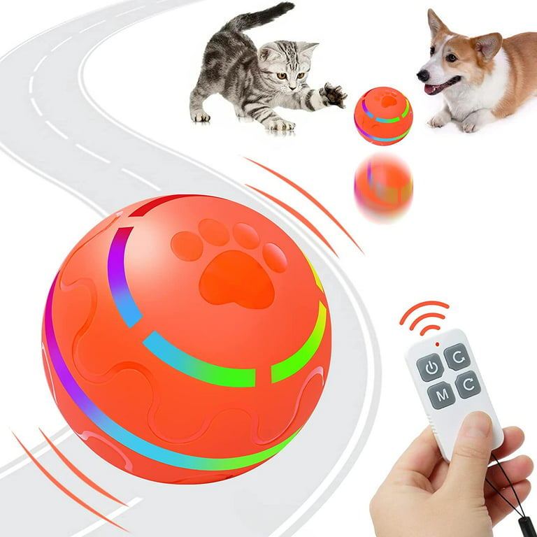 Auto Interactive Dog Ball Toys Electric USB Rechargeable Self Rotating  Indoor Teaser Selfplay Exercise Toys for Dog Puppy Pet