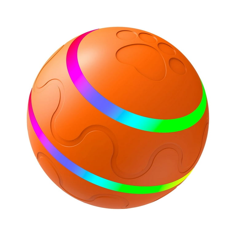 FLUFFEE Interactive Dog Toys Ball, Active Rolling Ball for Dog Boredom &  Stimulating with LED Lights, Motion Activated Automatic Moving Wicked Ball