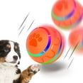 thumbnail image 1 of Interactive Dog Ball Toys, Pet Ball for Dogs, Durable Automatic Rolling Ball with Led, Flash Lights for Small Medium Dogs Breed, Wicked Ball with Motion Activat BPA-Free USB Rechargeable (Orange), 1 of 7