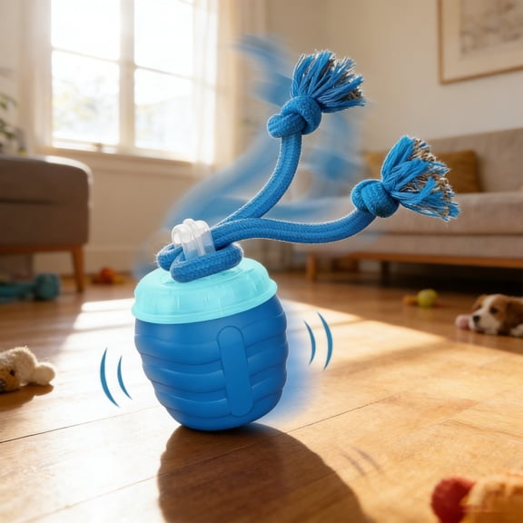 Interactive Dog Ball for Medium/Large Dogs, Automatic Moving Dogs Toy Wicked Ball for Boredom & Training, Play Music, USB Rechargeable