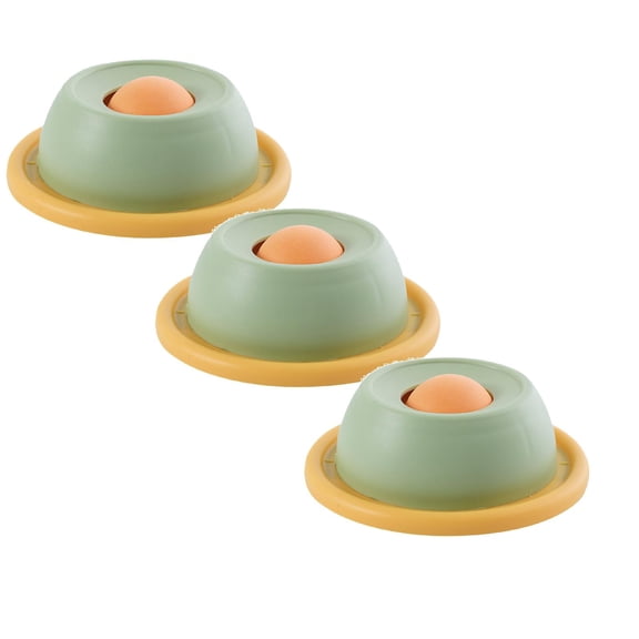 Interactive Dog & Cat Lick Ball Slow Feeder Toy for Anxiety Relief, Mental Enrichment, Oral Health, and Controlled Mealtime with Durable Anti-Slip Bowls cat slow feeder Green – 3PC