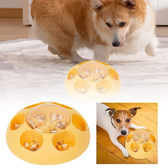 Automatic Dog Feeder Interactive Puzzle Toy Slow Food Dispenser For Mental Stimulation And Boredom Smart Pet Training Tool