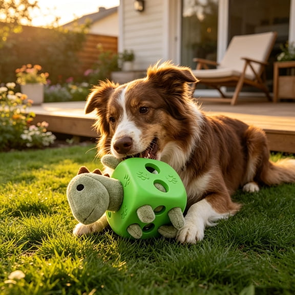 Interactive Dog Puzzle Chew Toy, Dinosaur Puppy Play Toy Cube Pet Toy For Indoor Outdoor Dog Daily Play