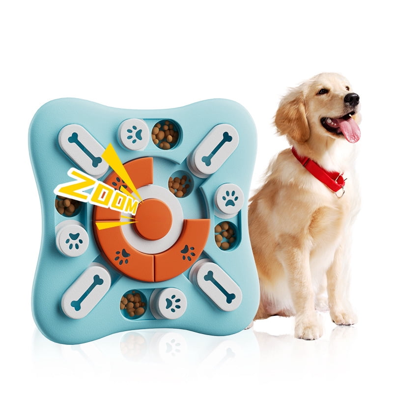 Interactive Dog Puzzle Toy Slow Feeder Treat Dispensing Dog Enrichment Toy for IQ Training Mental Stimulation for Small Medium Large Dogs