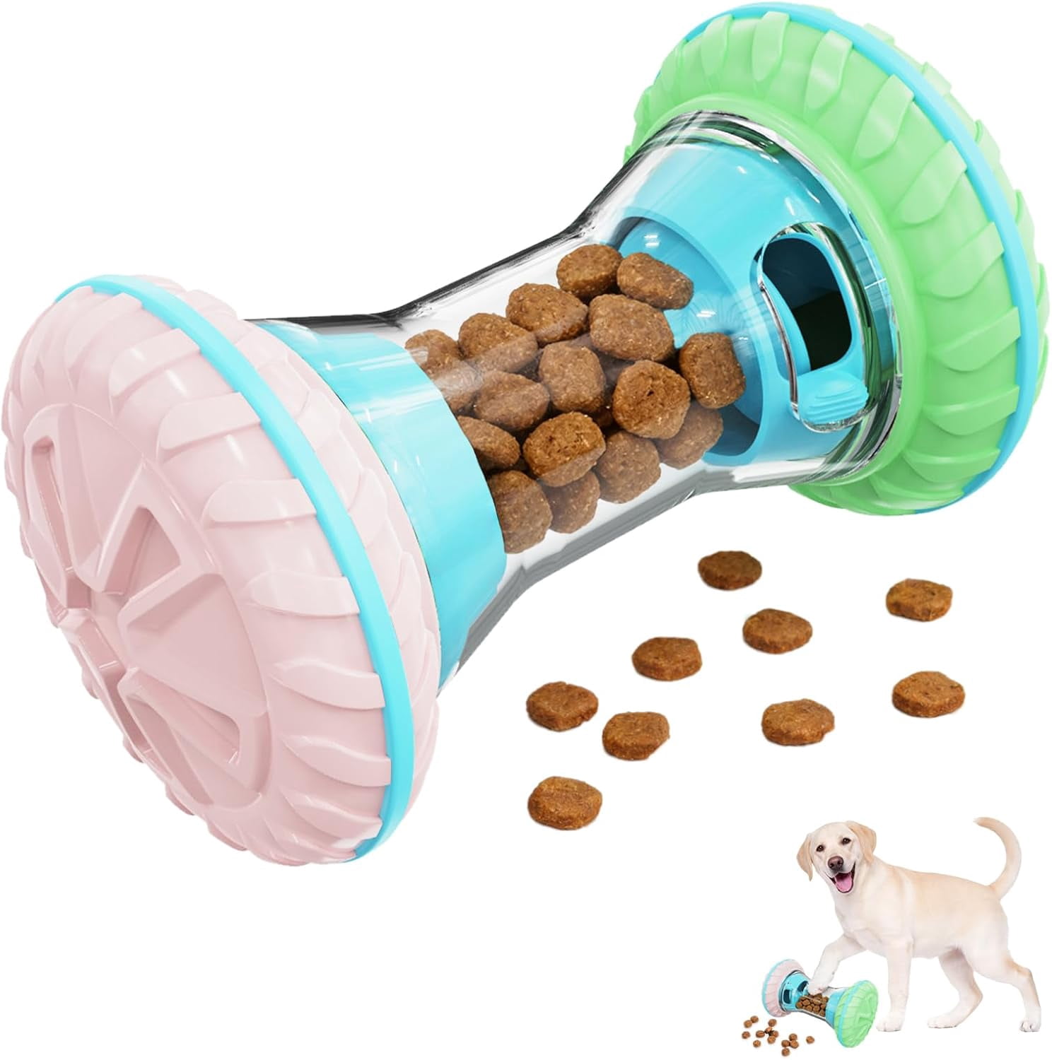 Interactive Dog Puzzle Toys for Small Medium Large Breed - Durable Smart Puppy Enrichment Dogs Toy to Keep Them Busy, Mental Brain Stimulation Treat Dispensing Training & Slow Feeder Pink