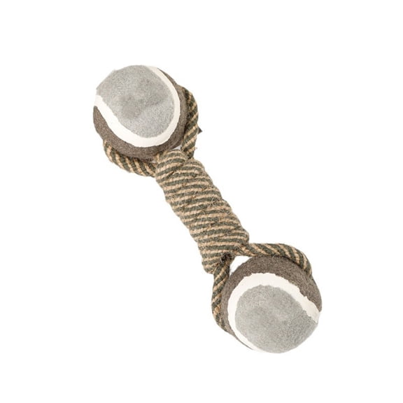 Interactive Dog Rope Toy for Aggressive Chewers, Durable Cotton Knotted Pulling Toy for Tug-of-War, Teeth Cleaning and Gums Massage Chew Rope for Large Medium Dogs, 20cm Pet Training Toy