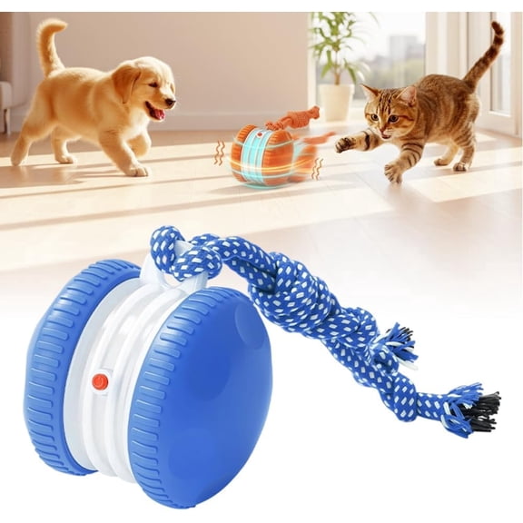Interactive Dog Teaser Ball – Motion Activated Self-Rolling Toy for Boredom – Electric "Prey-Mimic" Chaser for Puppy