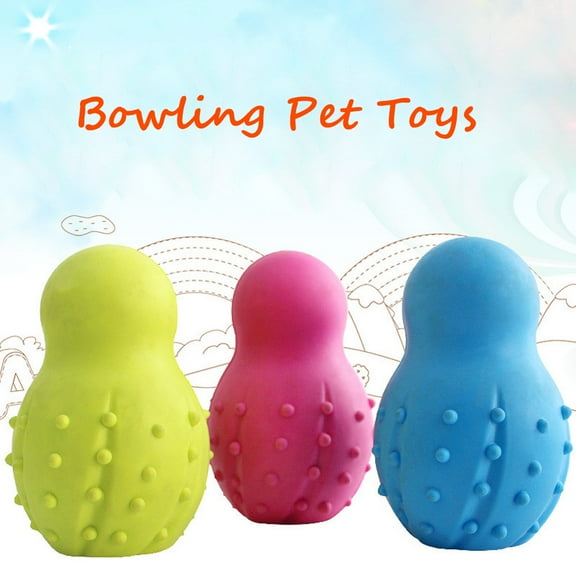 Interactive Dog Toy 1 Pc Rubber Pet Toy Bowling Reflected Toys Pet Dog Toys