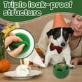 thumbnail image 1 of Interactive Dog Toy Ball Durable Rubber Fetch Ball for Small Medium Large Dogs Chew Toy Treat Dispenser Portable Outdoor Training Pet Supplies Green, 1 of 5