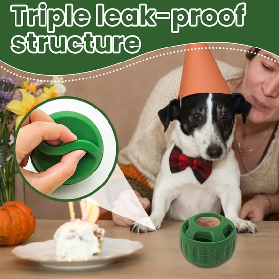 Interactive Dog Toy Ball with Durable Rubber Treat Dispensing Design and Pet IQ Training Toy Chew Resistant Silicone Ball for Large and Small Dogs Playtime