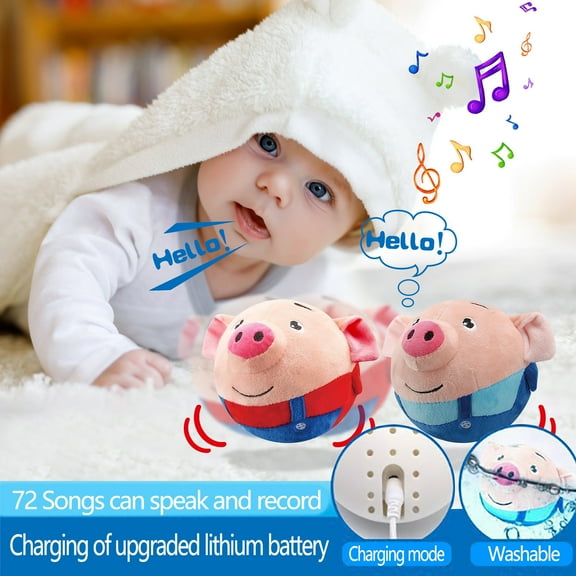 Interactive Dog Toy - Bouncing Squeaking Elastic Ball with Bluetooth Singing, 15X14X13cm Pet Toy for Active Play, Easy to Clean & Charge, Fun Companion for Dogs & Kids