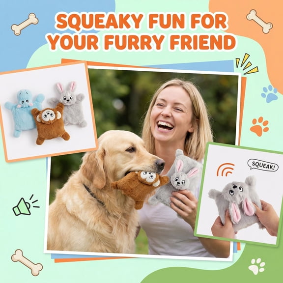 Interactive Dog Toy | Durable Chew Proof Squeaky Dog BallforBoredom | Interactive Dog ToysforSmall Puppy Medium Large Dogs | Add EngagingtoPlaytimeatHome