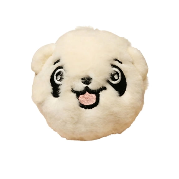 Interactive Dog Toy Plush Panda Bouncing Ball Talking Jiggle Moving Pet Toy Gift for Small Medium Dogs Cats Indoor Sound Exercise Fun White 1PC
