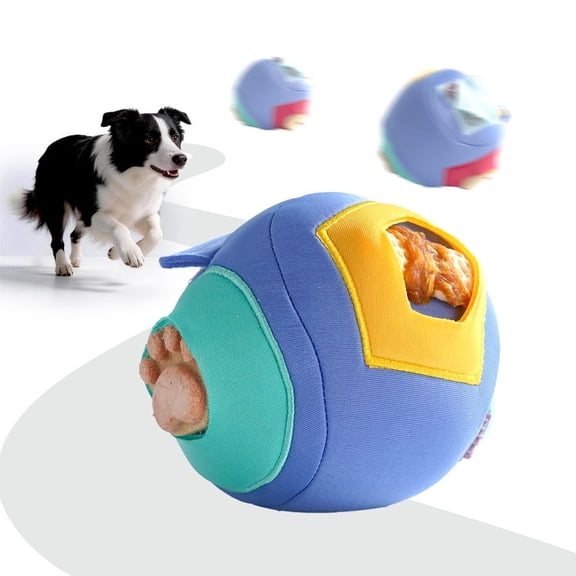 Interactive Dog Toy, USB Rechargeable Automatic Jumping Heart Plush with Treat Hiding Pocket, Squeaky Snuffle Ball for Small Medium Dogs Mental Enrichment Boredom Relief,Nocciola