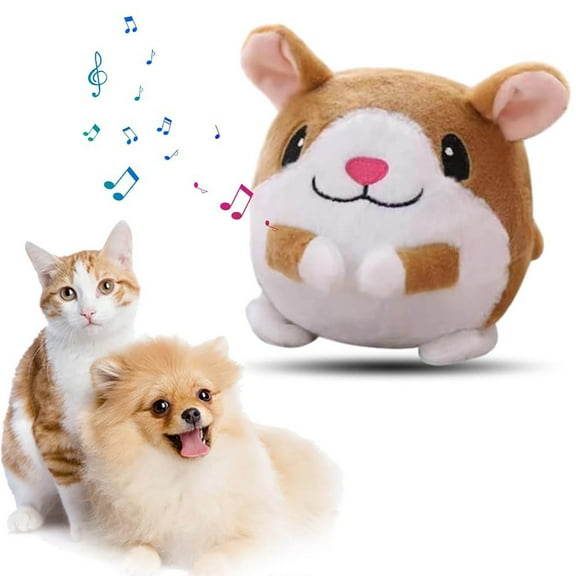 Interactive Dog Toy USB Rechargeable Talking Singing Dancing Pig Shape Pet Plaything for Active Dogs
