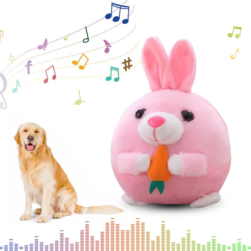 Interactive Dog Toys,2024 New Active Moving Pet Plush Toy,Squeaky Moving Dog Ball Toy