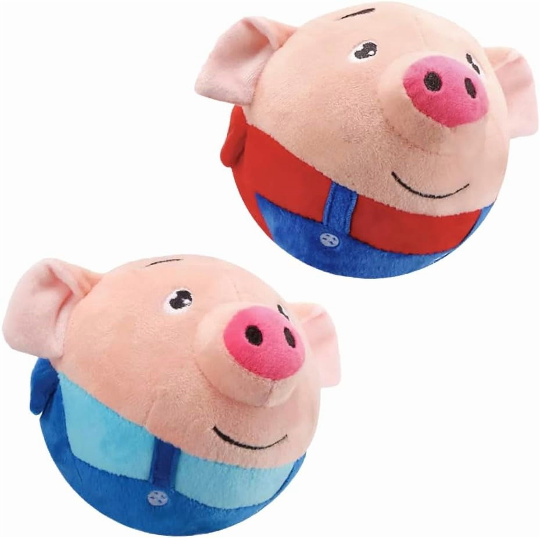 Interactive Dog Toys,2026 New Active Moving Pet Plush Toy,Rechargeable Moving Dog Chew Toys,Jumping Squeaky Dog Toys for Small/Medium/Large