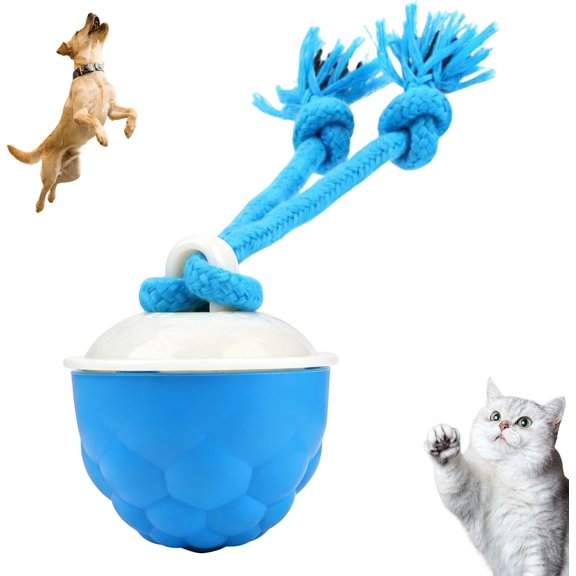 Interactive Dog Toys, 2026 Upgraded Motion Activated Automatic Rolling Ball Toys, USB Rechargeable for Small/Medium/Large Dogs Balls (Blue)