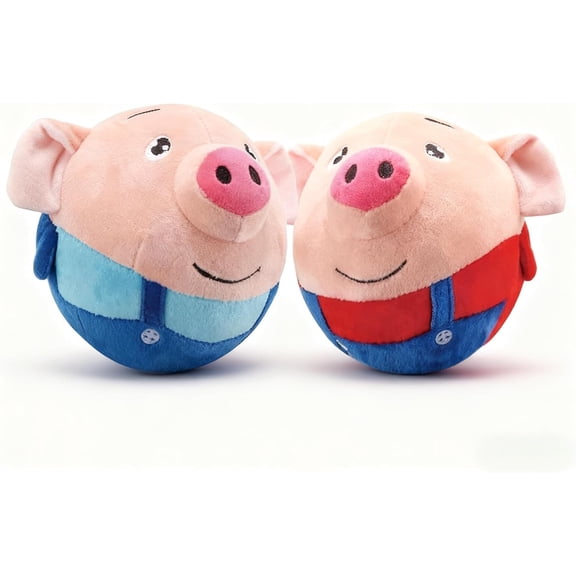 Interactive Dog Toys, Active Moving Pet Plush Toy, 2026 Upgraded Rechargeable Squeaky Dog Ball Toy with Recording Sound, Washable Cartoon Pig Plush Toy for Dogs Puppies