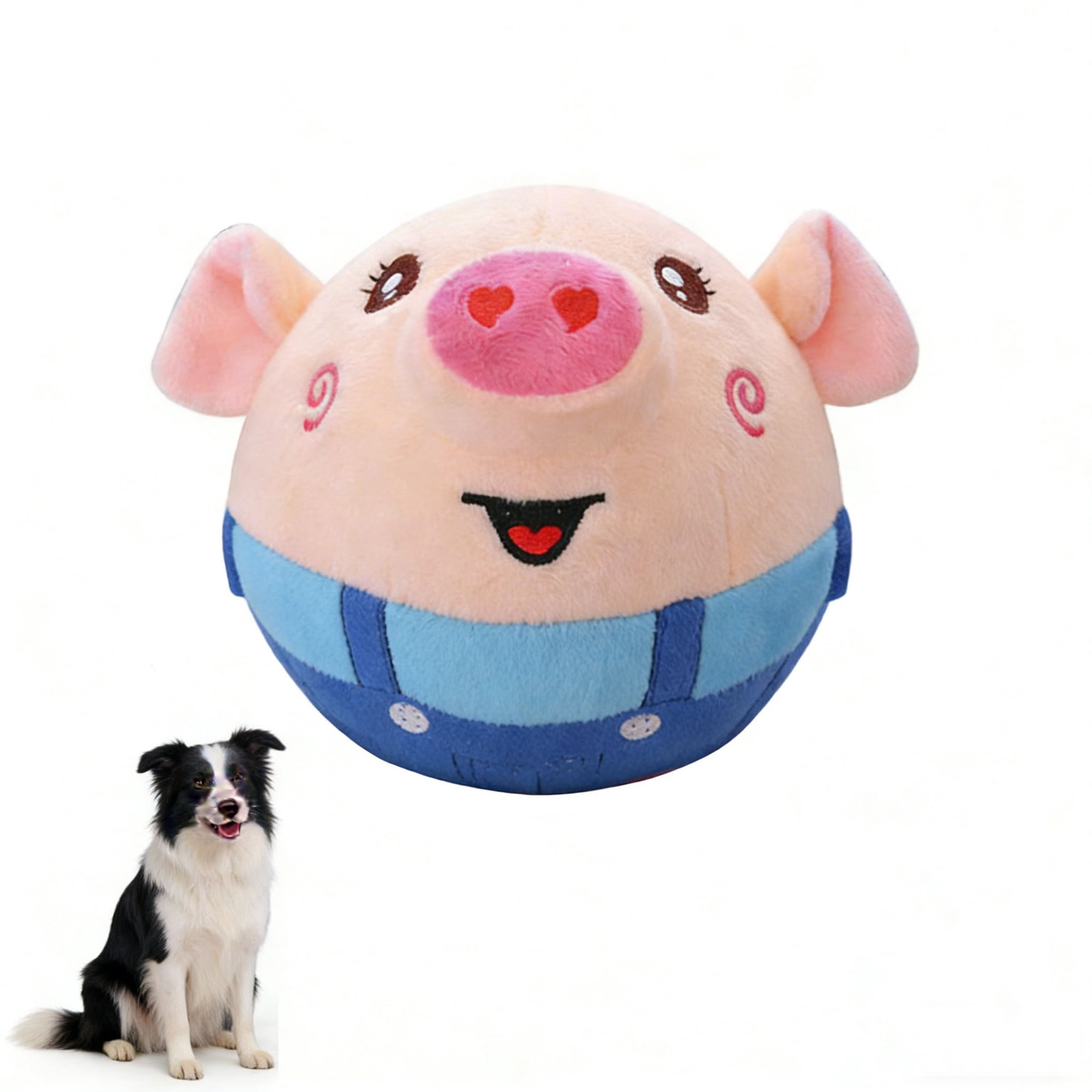 Interactive Dog Toys,Active Moving Pet Plush Toy,Rechargeable Squeaky Dog Ball Toy with Talking Sound,Washable Bouncing  Toy for Dogs Puppies to Keep Them Busy.
