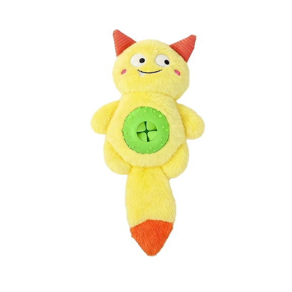 Interactive Dog Toys, Adjustable Treat Dispensing Toy to Keep Them Busy, Dog Enrichment for Brain Stimulation & Cognitive for Puppy Puzzle to Reduce Boredom-Ideal Gift for All Dogs (Yellow)