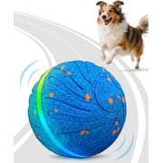 Xeuch Smart Interactive Dog Balls, Automatic Moving Ball for Medium and Large Dogs, ETPU New Material, Motion Activated Rolling & Rotating Bouncy Toy for Dog Enrichment & Stimulation, Blue