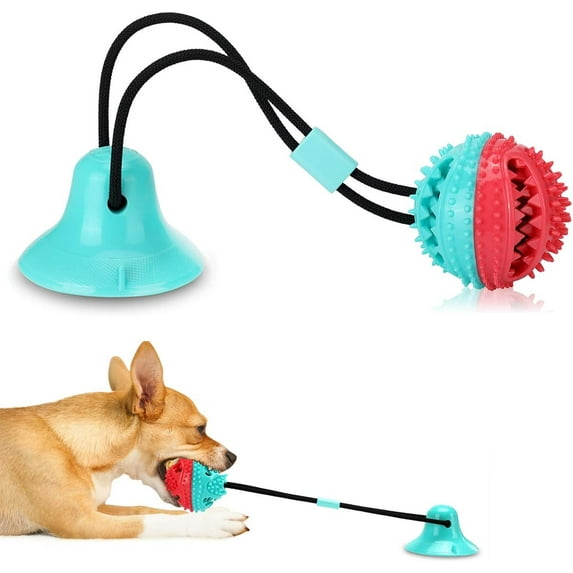 Interactive Dog Toys Tug of War, Mentally Stimulating Toys for Dogs, Puppy Teething Toys for Boredom, Dog Puzzle Treat Food Dispensing Ball Toys for Small Large Dogs