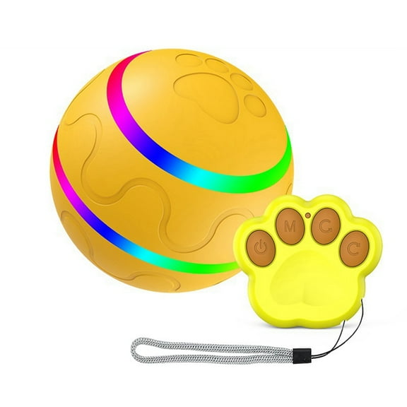 Interactive Dog ToysSmart Electric Pet Automatic Rolling Ball Cat Toys for Puppies/Small to Medium with Remote-C
