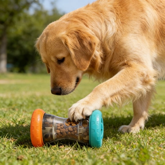 Interactive Dog Treat Dispensing Toy,Slow Feeder Ball Dog Bowls to Improves Pets Digestion,Slow Feeder for Mental Stimulation and Anxiety Relief,Keep Them Busy,Slow Eating Training Tool