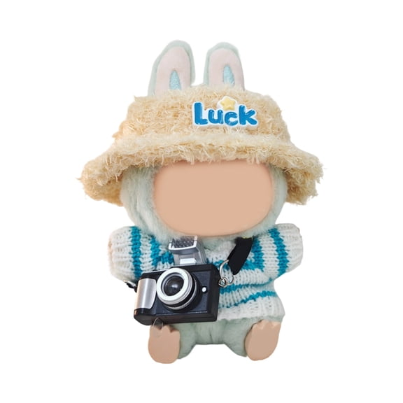 Interactive Doll Accessory Knitwear Sweater and Plush Hat Set For Doll Display Roleplaying Event Dressingup Suit