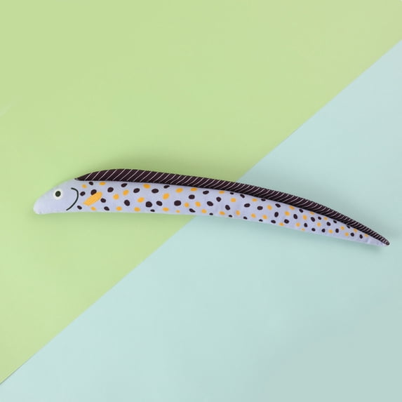 Interactive EEL Cat Toy Durable Chewable Crinkle Sound Self Play Indoor Pet Entertainment For Home Alone
