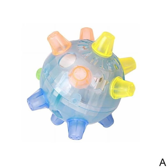 Interactive Electric Bouncing Ball for Pets, Luminous Music Dancing Soccer Toy with Random Motion for Bored Dogs and Cats, 1 Piece