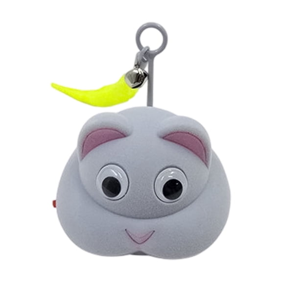 Interactive Electric Cat Toy with Auto Moving Feature and Gradient LED Lights, Rechargeable Indoor Pet Plaything for Fun and Exercise, Gift for Cat Lovers, Gray