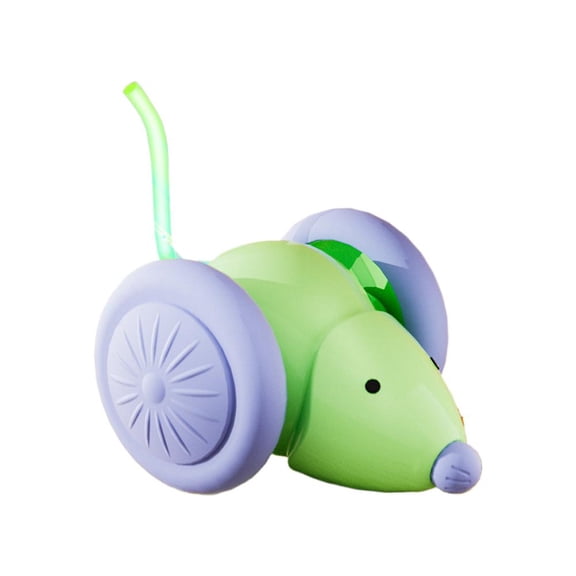 Interactive Electric Mouse Cat Toy Interactive Mouse Toy Car for Cats Self-moving Abs Sports Car Design With Smart Sensors(64cm, 220mah Battery)
