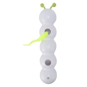 Interactive Electric Pet Caterpillar Toy with Suction Cup - Smart Motion Activated Cat Chase Toy 15.35 x 3.15 inches / 39 x 8 cm