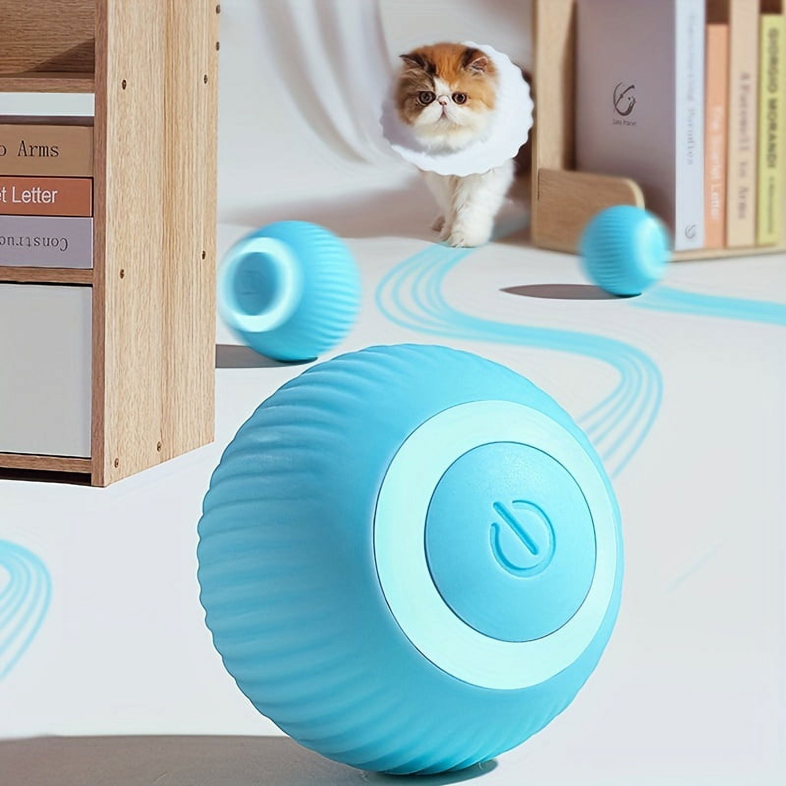 Interactive Electric Rolling Ball Cat Toy - Self-Moving And Smart ...