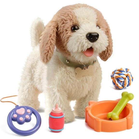 Interactive Electric Toy Dog That Sing Bark With Realistic Movements Remotes Control with Accessories For Play