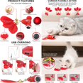 Interactive Electronic Feather Cat Toys with Bell and LED Light for Exciting Cat Playtime