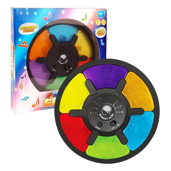 Interactive Electronic Memory Board Game with Glowing Lights and Sounds for Educational