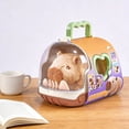 thumbnail image 1 of Interactive Electronic Pet Robotic Capybara Plush Toy Battery Operated Animated Stuffed Animal with Portable Pet Carrier Lifelike Motion Soothing Sounds for Kids Birthday Gifts Sensory Play, 1 of 6