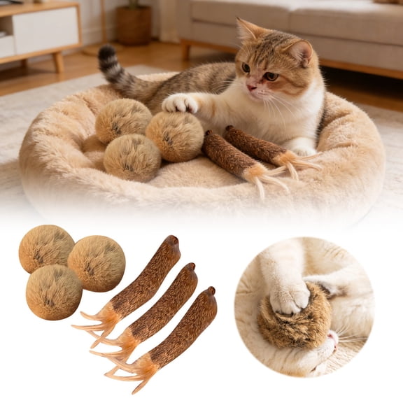 Interactive Enrichment Teaser Wand For Pet Play Boredom With And Sounds