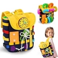 thumbnail image 1 of Interactive Felt Toddler Backpack - Fun Learning Felt Toy, 1 of 8