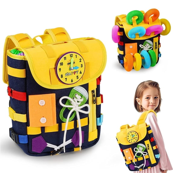 Interactive Felt Toddler Backpack - Fun Learning Felt Toy