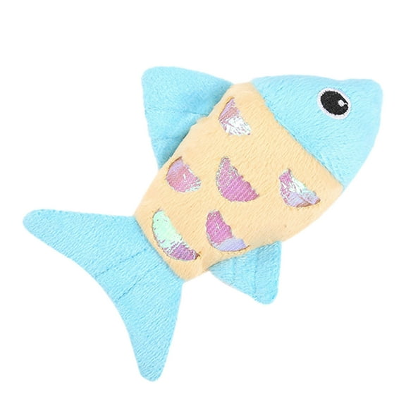 erfcxs Interactive Fish Teething Toy for Puppies and Dogs with Rattle Sound to Keep Busy and Entertained