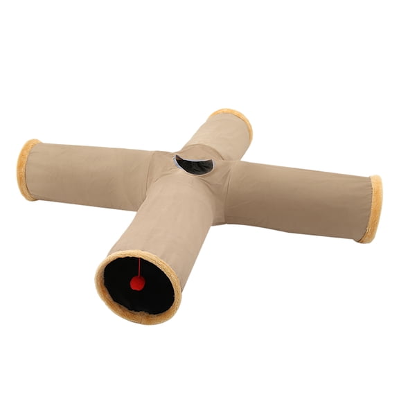 Interactive Flexible Steel Wire Cat Play Tunnel for Indoor Feline Enrichment and Exercise