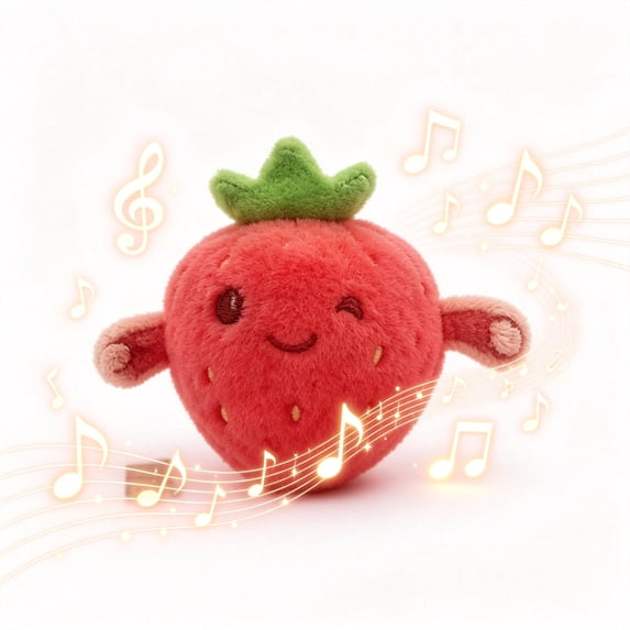 Interactive Fruit Sensor Beat Piano Toy, Touch-Sensitive Musical Plush Toy with Rhythm Game, Safe Cloth Material, Gift for Family, OPP Bag, Rechargeable