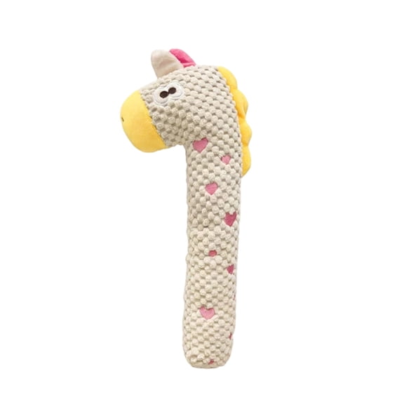 Interactive Giraffe Squeaky Dog Toy, Christmas Holiday Puppy Teething Plush Doll, Pet Training Vocal Companion Chew Toy
