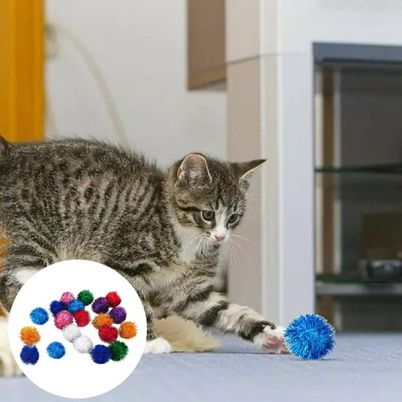 Interactive Glitter Cat Toy Set Holiday Party Christmas Decorations For Indoor Cats Play